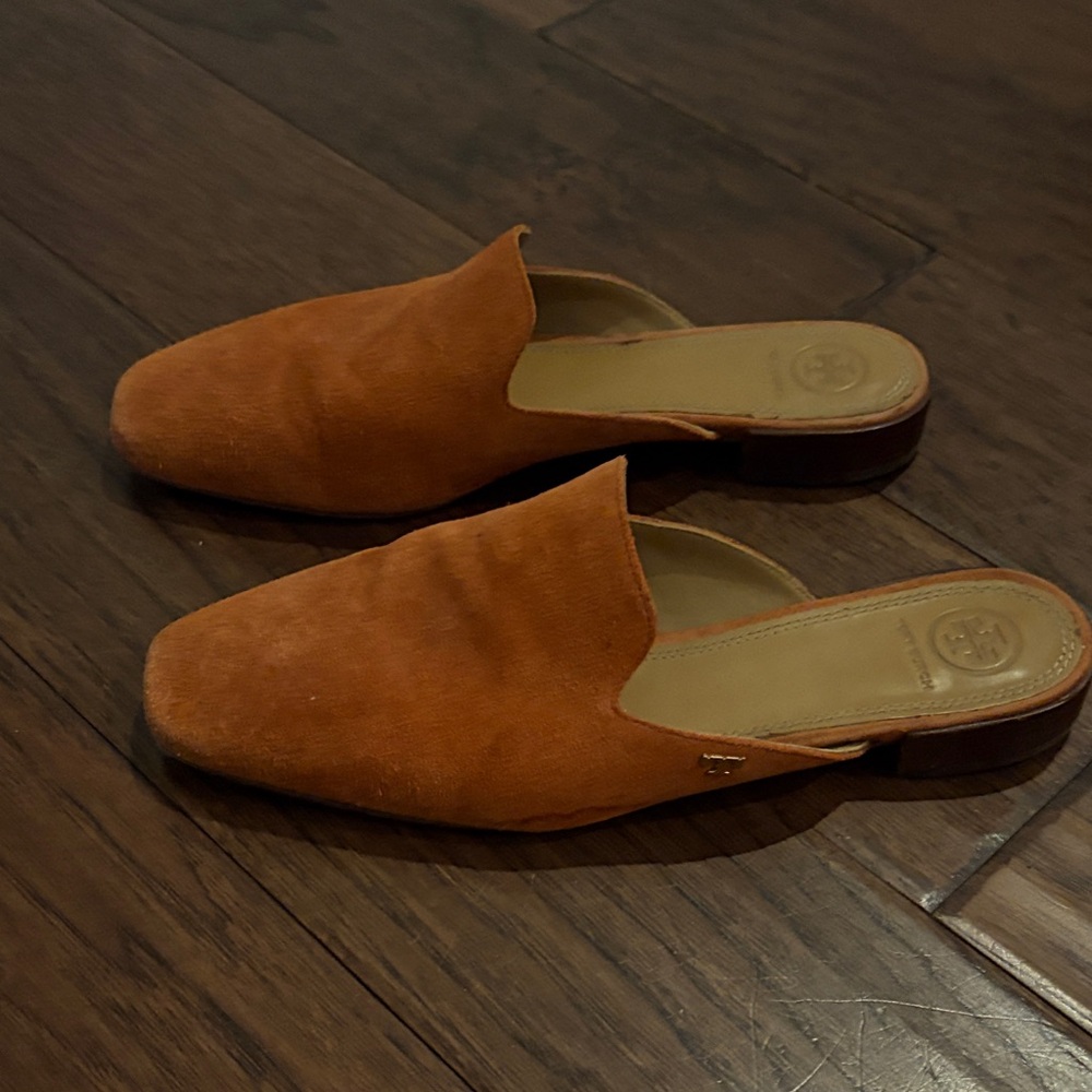 Tory Burch Orange Mules